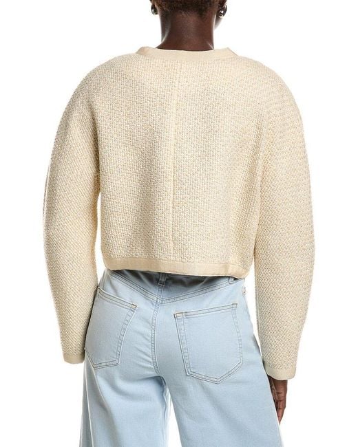 FRAME Blue The Trim Wool-Blend Jacket