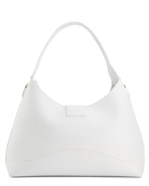 Dune White Delaser M Medium Laser Cut Shoulder Bag