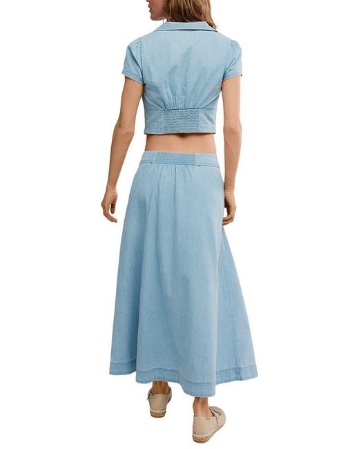 Free People Blue Easy Does It Set