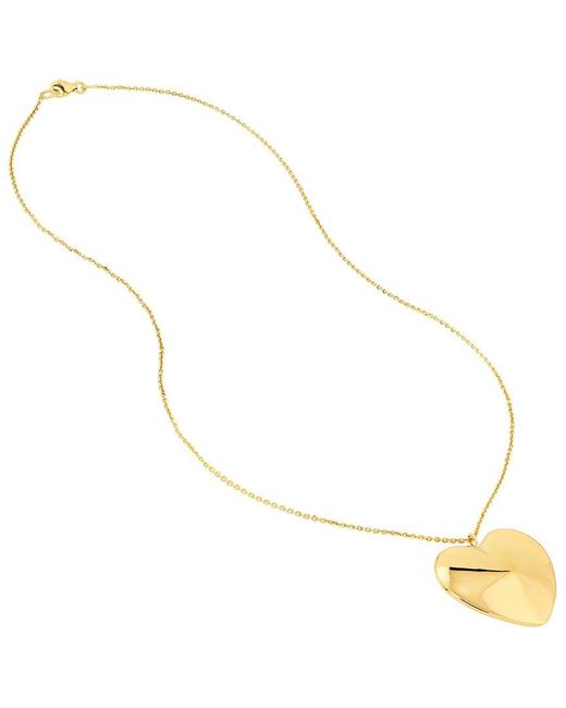 HAWLEY ST Metallic 14K Heart Necklace