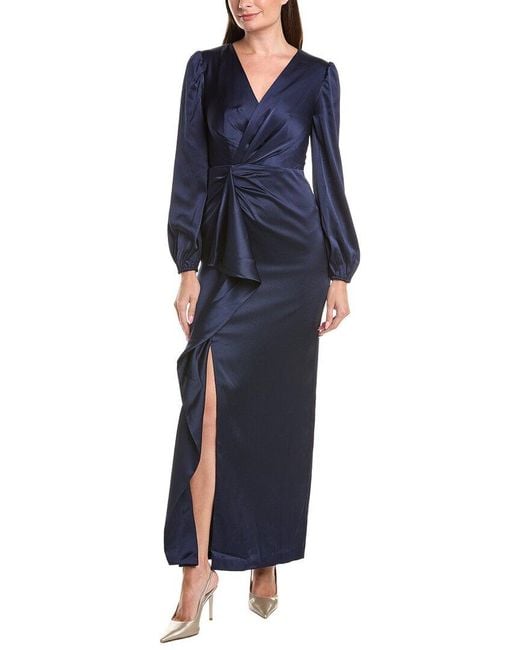 Kay Unger Blue Nia Gown