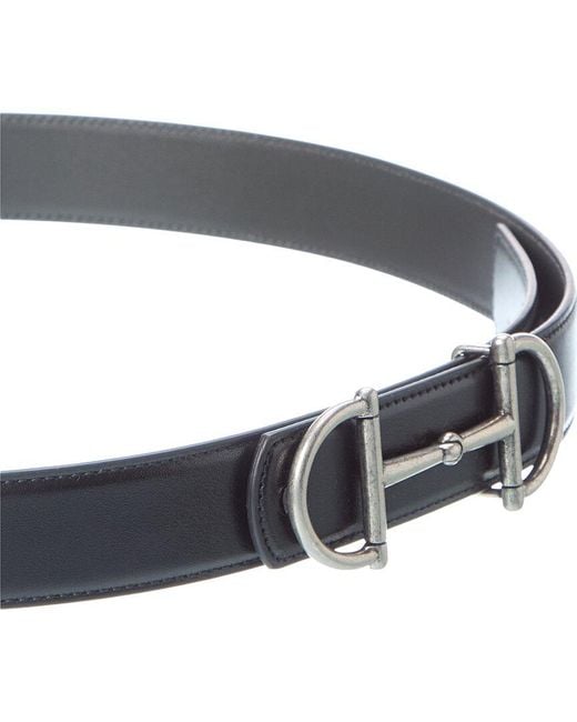 Gucci Blue Horsebit Reversible Leather Belt for men