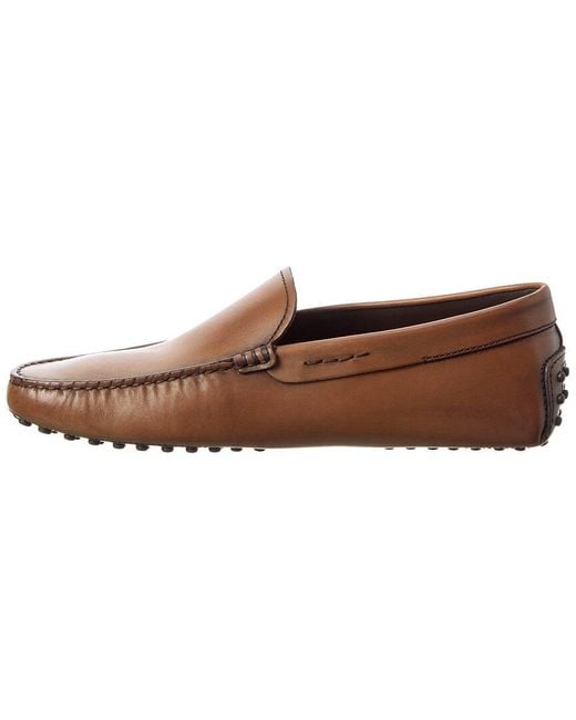Tod's Brown Leather Loafer for men