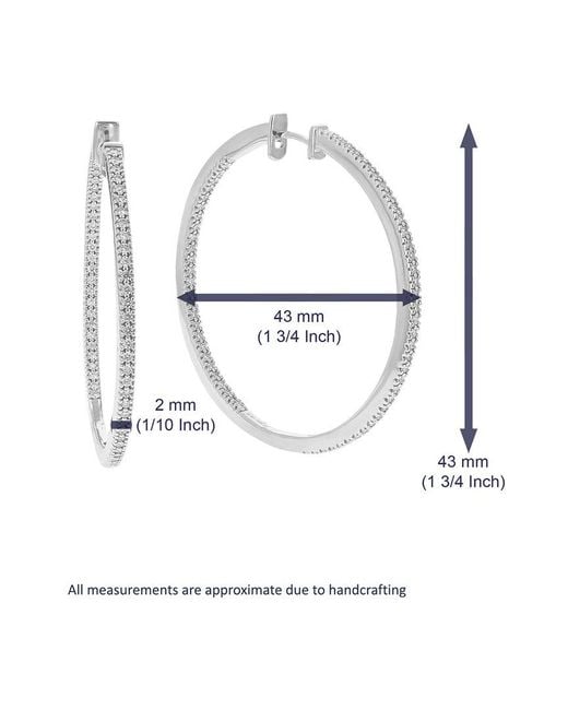 Amairah White 1.00 Ct. Tw. Lab-Grown Diamond Hoops