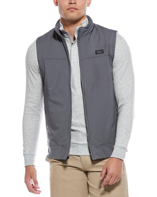 Travis Mathew Gray Wanderlust Vest for men