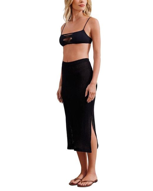 ViX Black Emma Midi Skirt