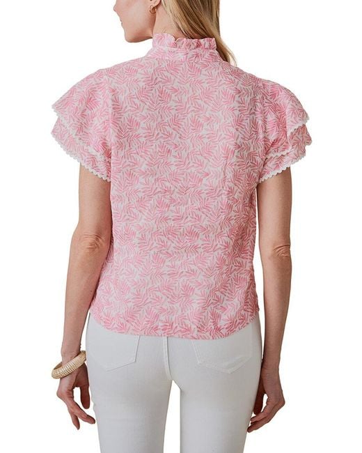 J.McLaughlin Red Elara Blouse