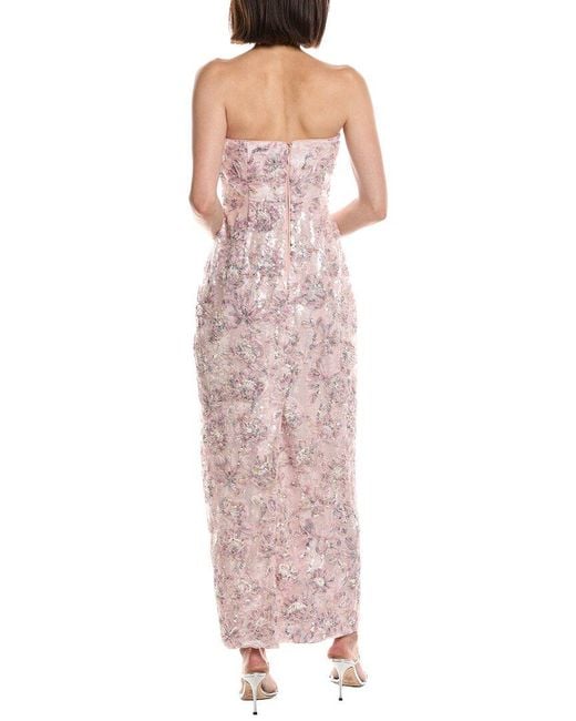 MILLY Pink Jasmine Midi Dress