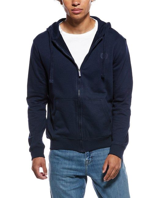 Polo Club St. Martin Blue Felpa Zip Hoodie for men