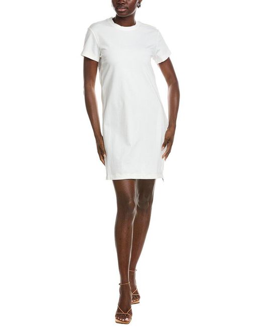 Gracia White Side Pattern Shift Dress