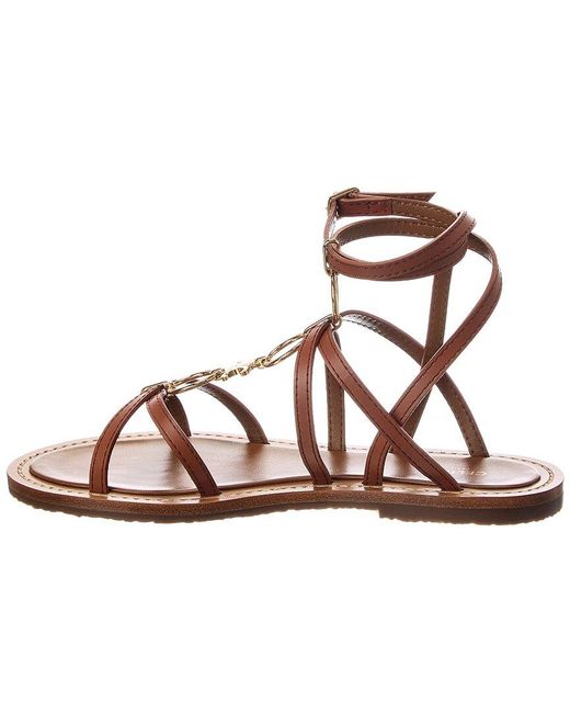 Céline Pink Strappy Jewel Lea Sandal