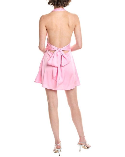 HL Affair Pink Halter Mini Dress