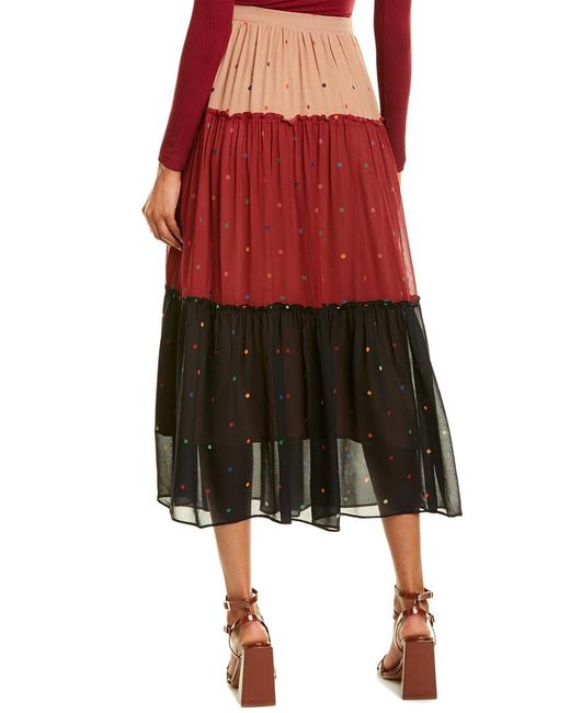 FARM Rio Mixed Dot Maxi Dress in Red - Save 42% - Lyst