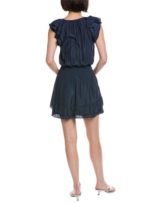 Ramy Brook Blue Yulia Mini Dress