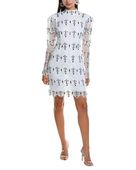 PATBO White Lace Mini Dress