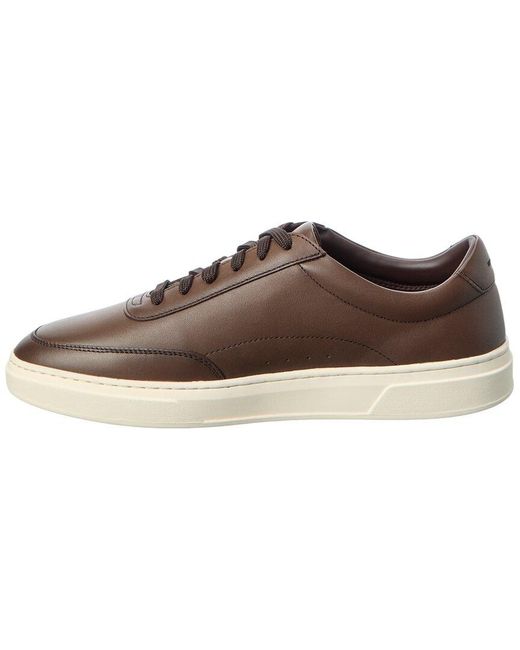 Boss Brown Kieran Leather Sneaker for men
