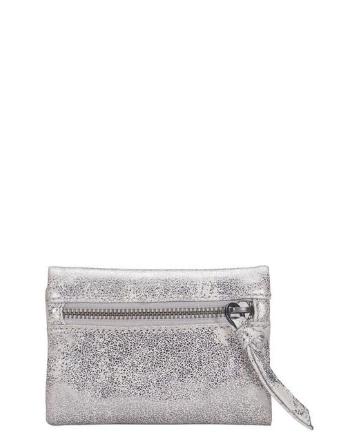 Frye Gray Nora Leather Wallet