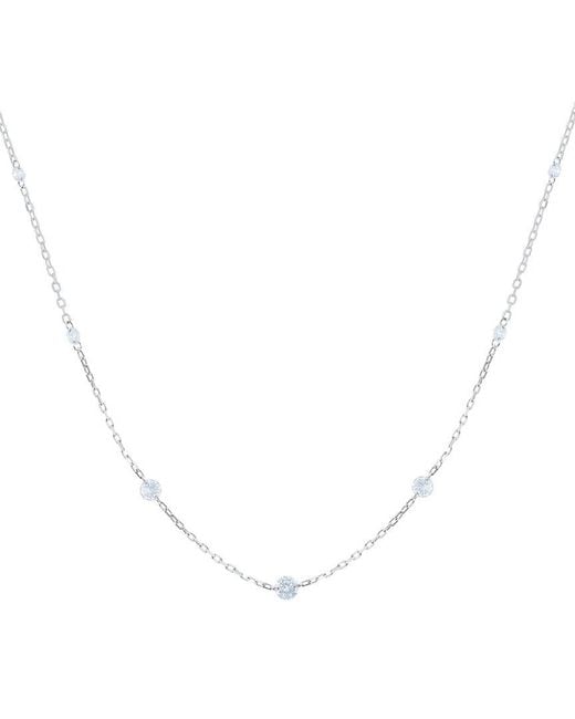Diana M White 18k 0.52 Ct. Tw. Diamond Necklace