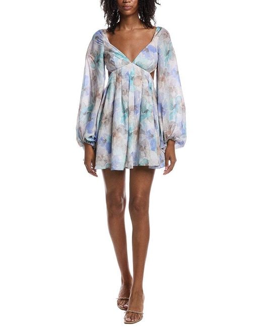 Bardot Blue Jovie Babydoll Dress