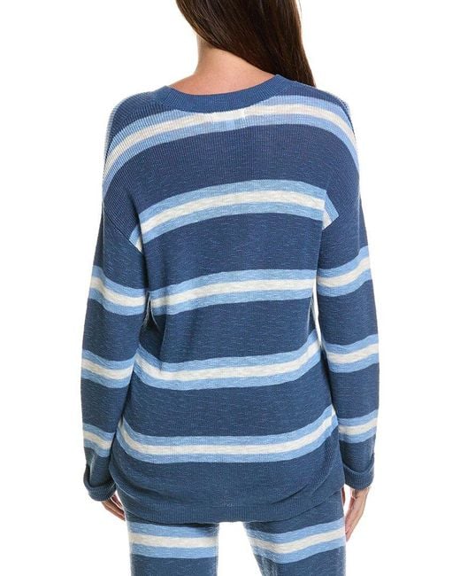 Pj Salvage Blue More Amour Sweater