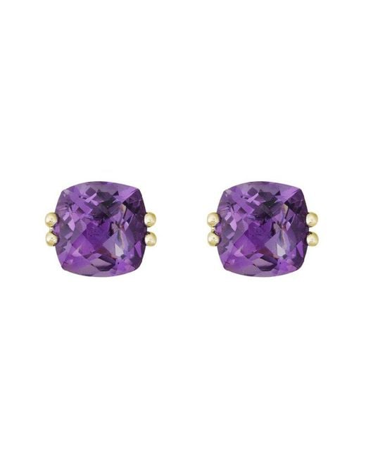 Gemstones Purple Dnu Duplicate 14K 1.60 Ct. Tw. Diamond & Amethyst Studs