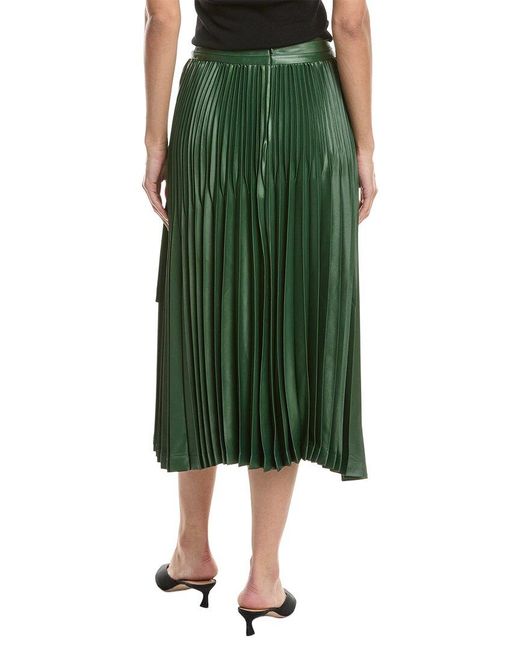 3.1 Phillip Lim Green Chintz Pleated Skirt
