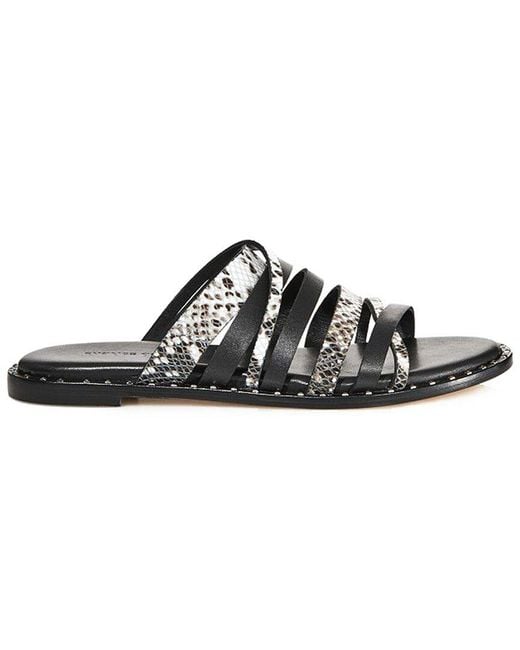 Charles David Black Source Leather Sandal