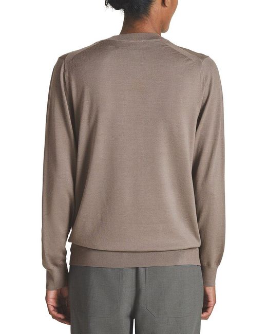 Reiss Gray Hallie The Noble Wool Sweater