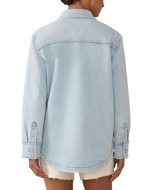 Faherty Brand Blue Holden Shirt Jacket