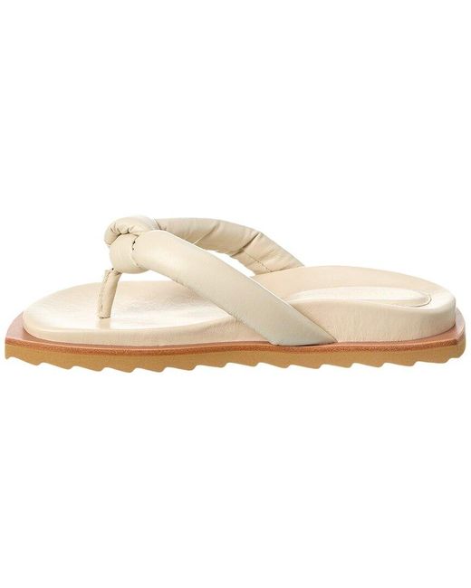 INTENTIONALLY ______ White Goody Leather Sandal