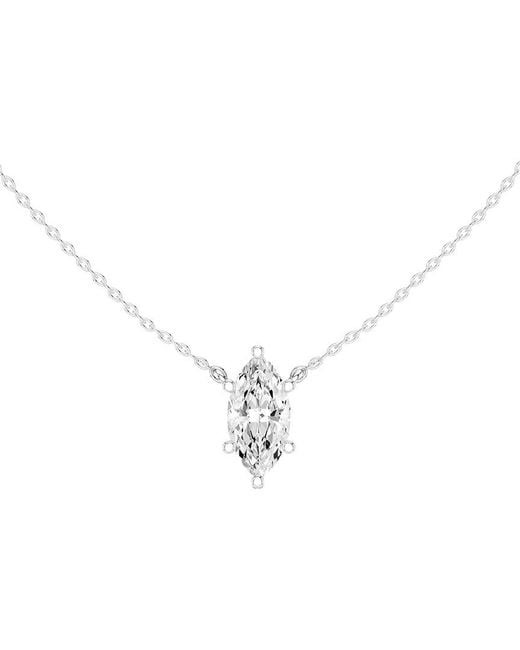 Amairah White 14K 2.50 Ct. Tw. Lab-Grown Diamond Solitaire Necklace