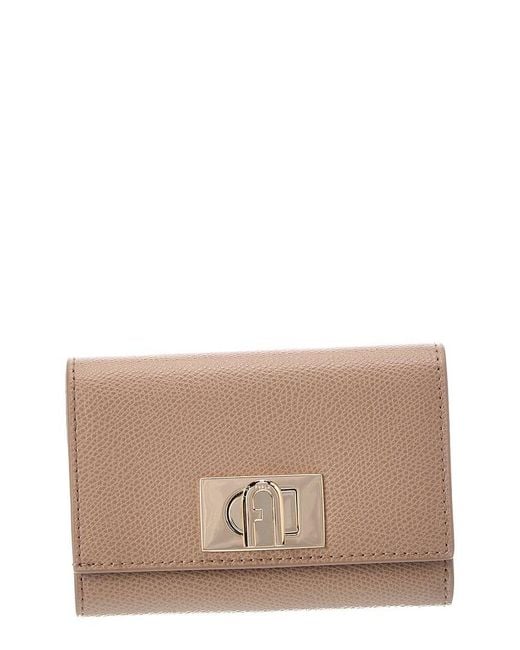 Furla Natural 1927 Leather Compact Wallet