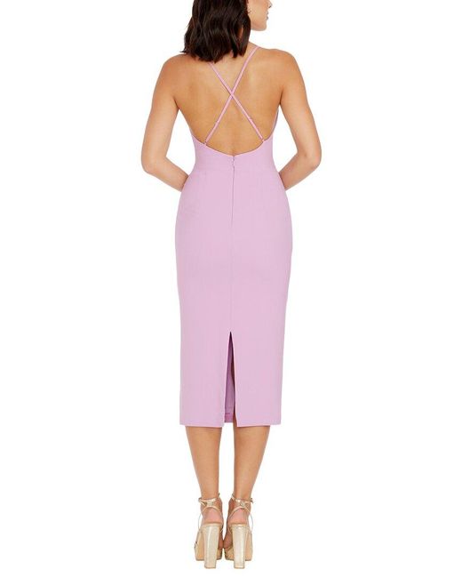 Dress the Population Purple Viv Midi Dress