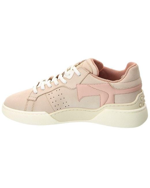 Tod's Natural Cassetta Leather Sneaker