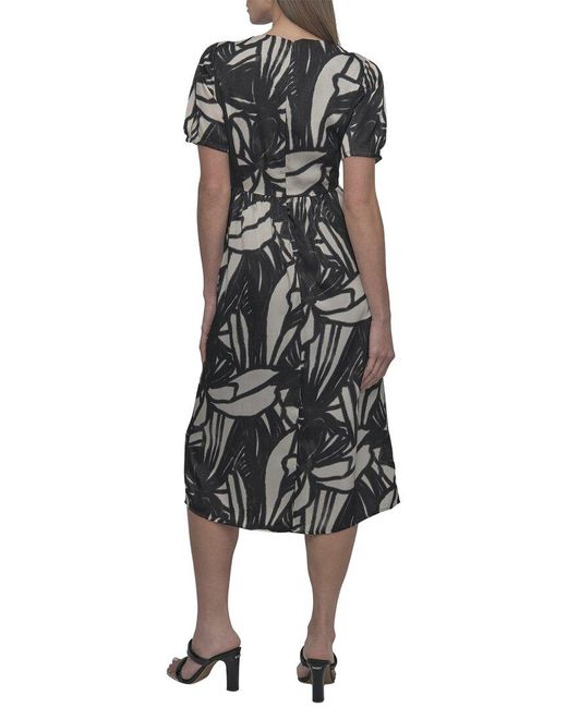 DKNY Black Midi Dress