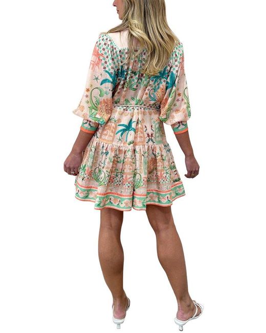 AMINA GLAM Natural Midi Dress
