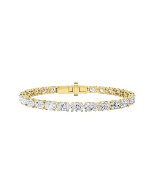 Lab Grown Diamonds White 14K 10.75 Ct. Tw. Lab-Grown Diamond Tennis Bracelet
