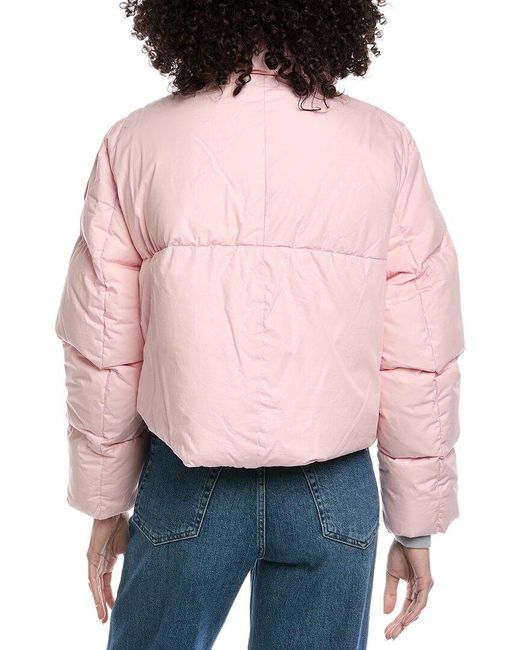 Canada Goose Pink Garnet Cropped Puffer Coat