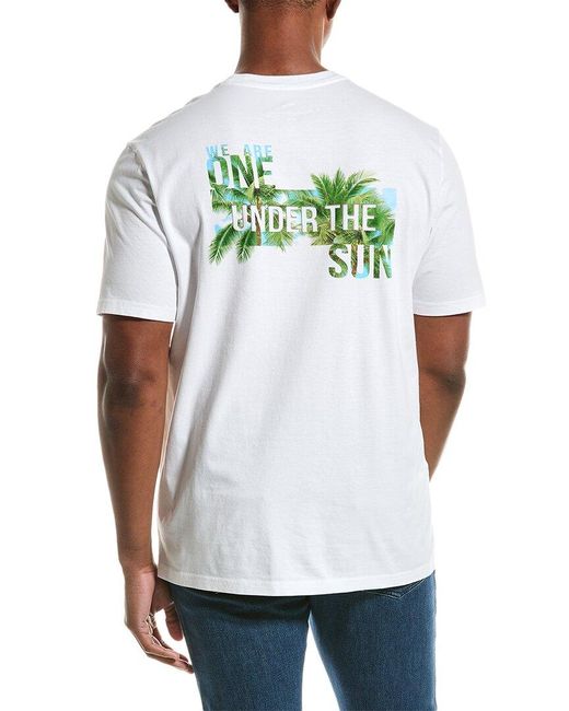 Tommy Bahama White We Are One Under The Sun T-shirt for men