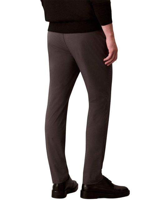 Calvin Klein Black Slim Tech Stretch Trouser for men