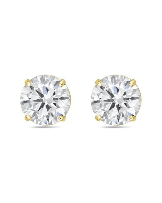 Diana M Metallic Diana M. 14K 15.00 Ct. Tw. Lab-Grown Diamond Stud Earrings