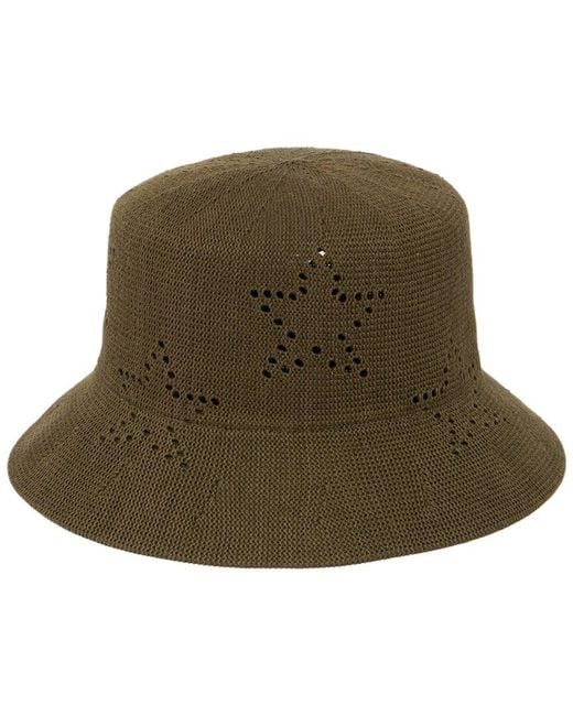 San Diego Hat Green Machine Knit Structured Bucket Hat