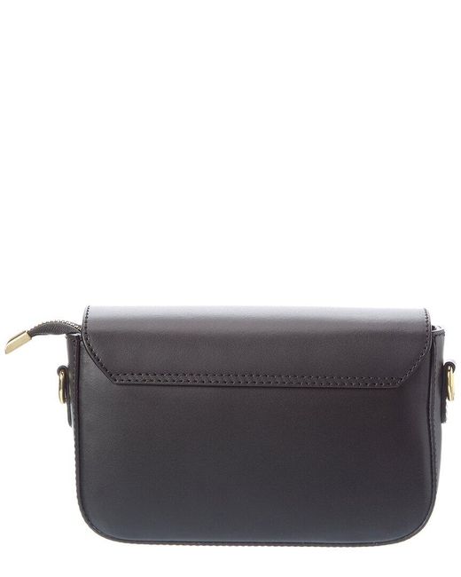 Italian Leather Gray Crossbody