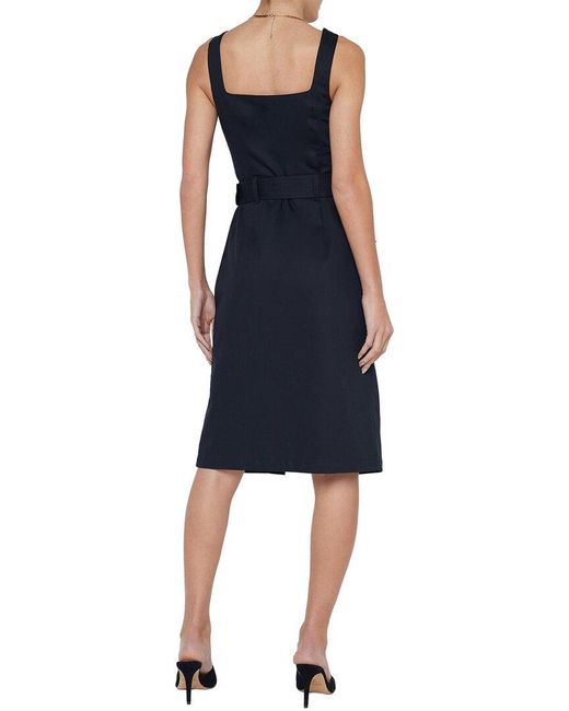 L'Agence Blue Idy Midi Dress