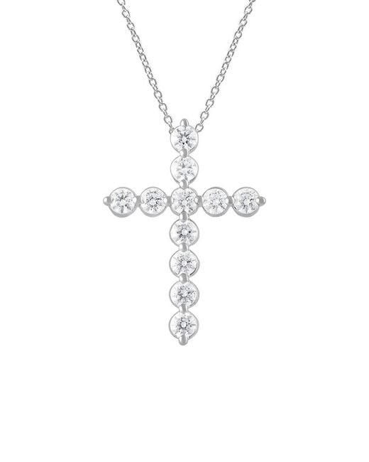 Lab Grown Diamonds White 1.00 Ct. Tw. Lab-Grown Diamond Cross Pendant