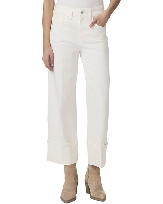 PAIGE White Sasha Ankle Jean