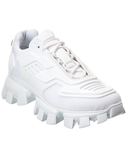Prada White Cloudbust Thunder Sneaker for men