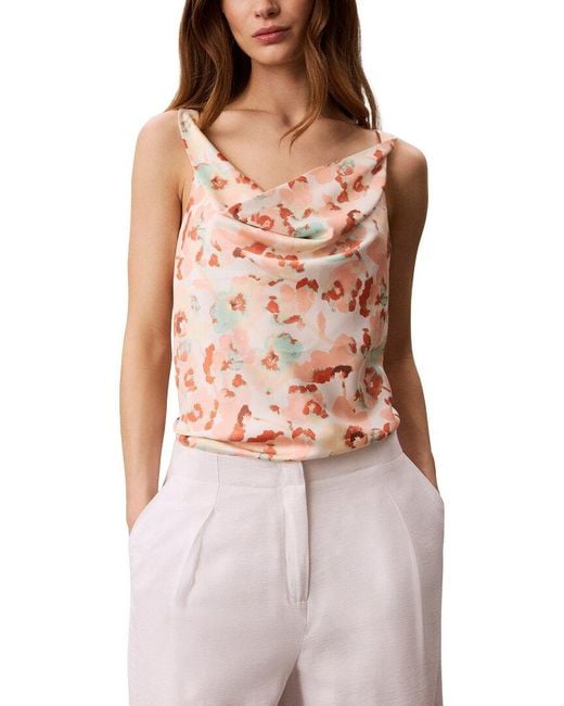 Calvin Klein Multicolor Matte Satin Top