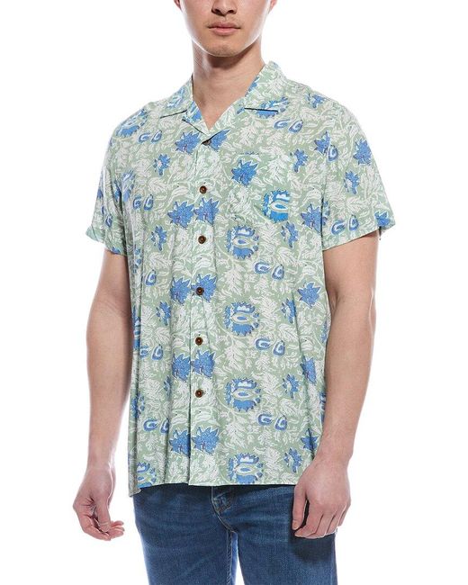 Grayers Blue Hawaiian Camp Shirt for men