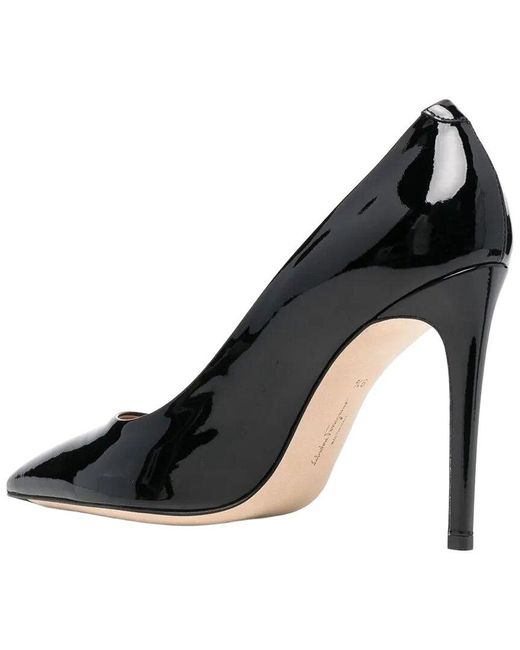 Ferragamo Black Ilary Leather Pump